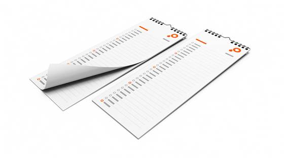 Slim Calendars 150 x 420 mm