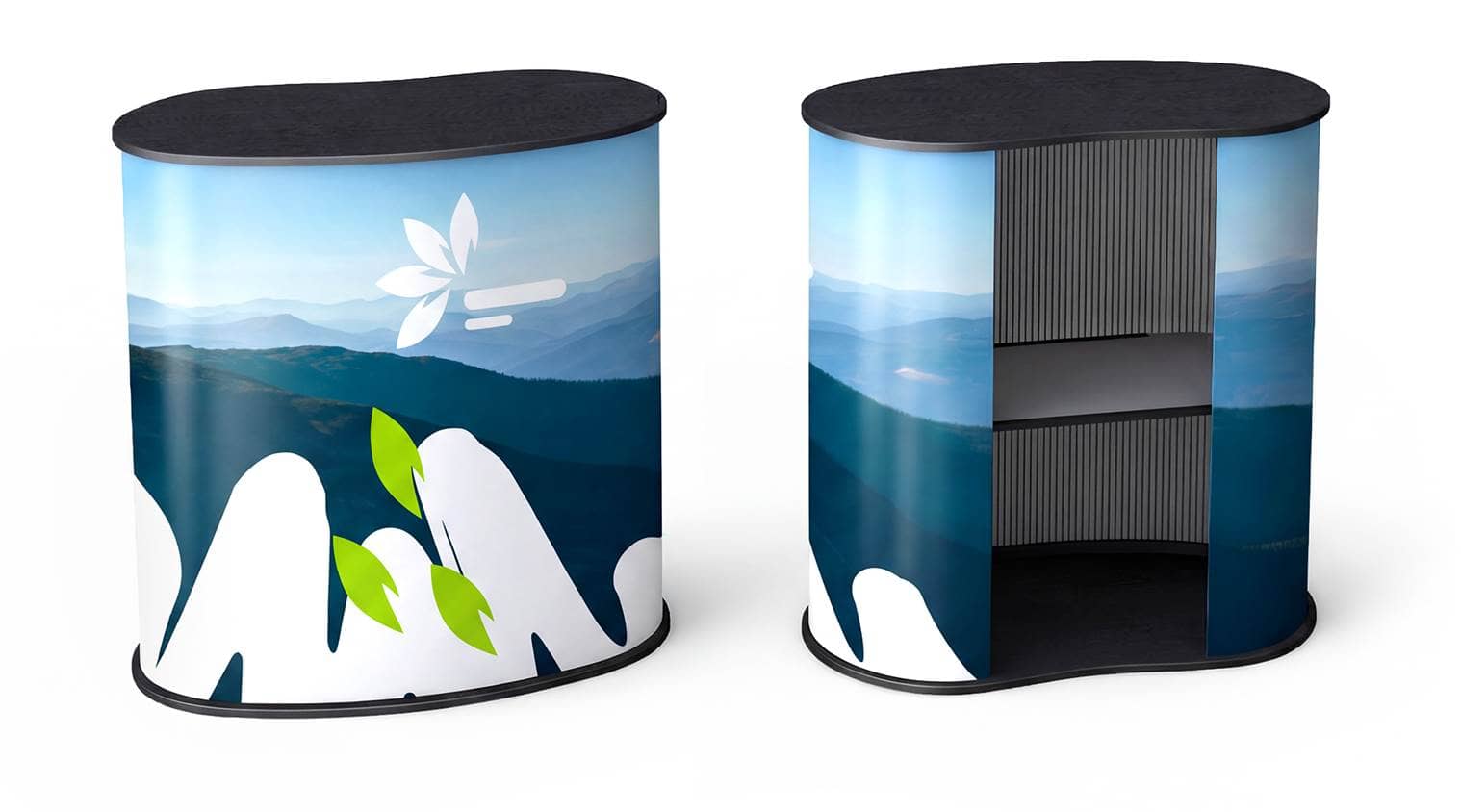 Curved Exhibition Counters