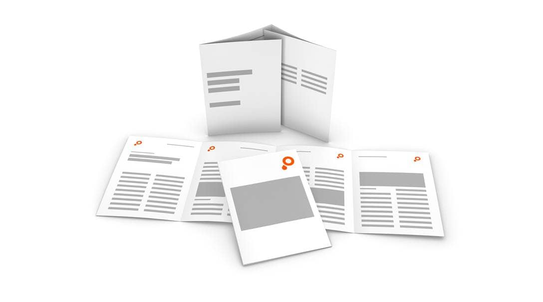 Leaflets   closed gate fold 6 8 sides