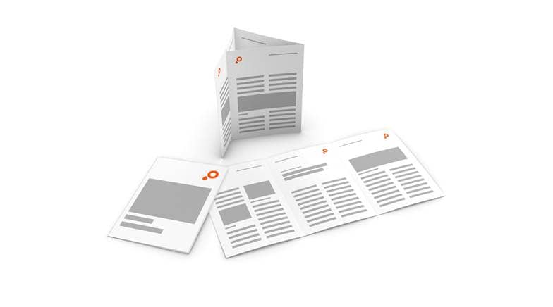 Leaflets   letterfold 6 sided portrait