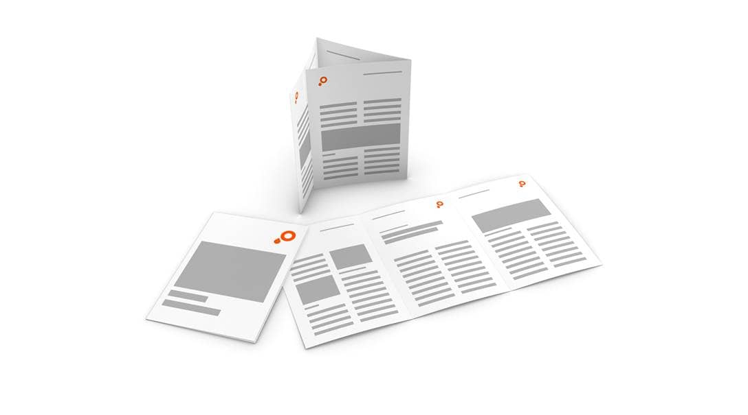 Leaflets   letterfold 6 sided portrait