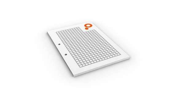 Notepads with two punched holes