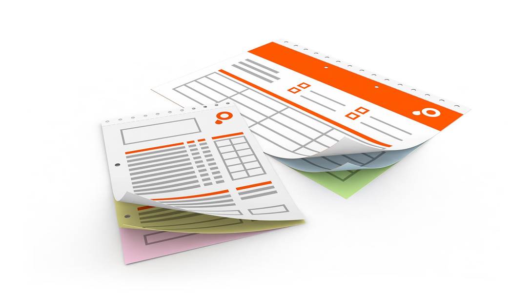 NCR sets with perforated pages