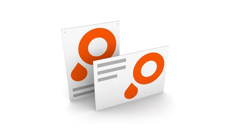 Corrugated plastic posters 