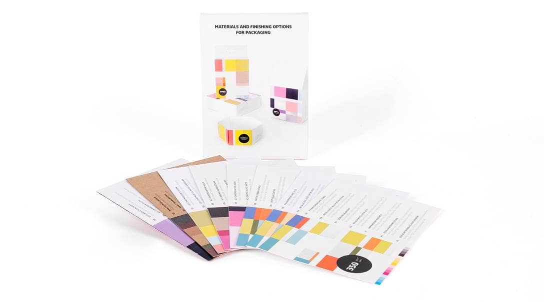 Neutral packaging sample set