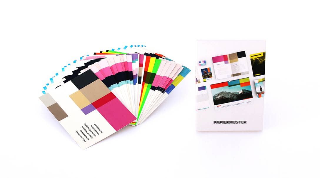 Neutral paper samples brochure