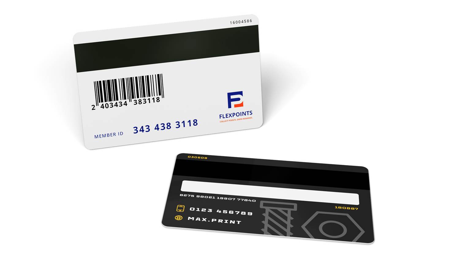 With a magnetic stripe