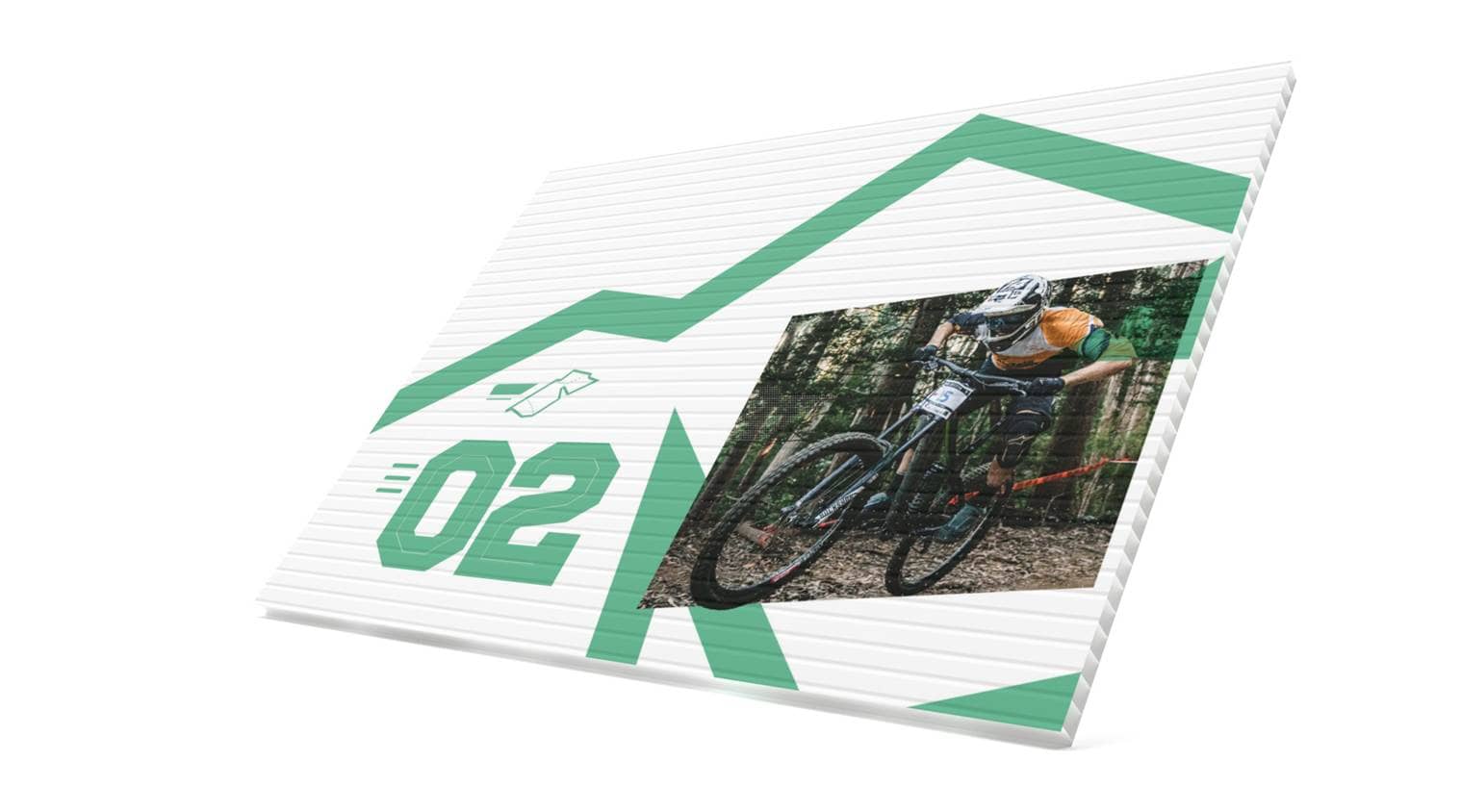 Corrugated plastic board sign