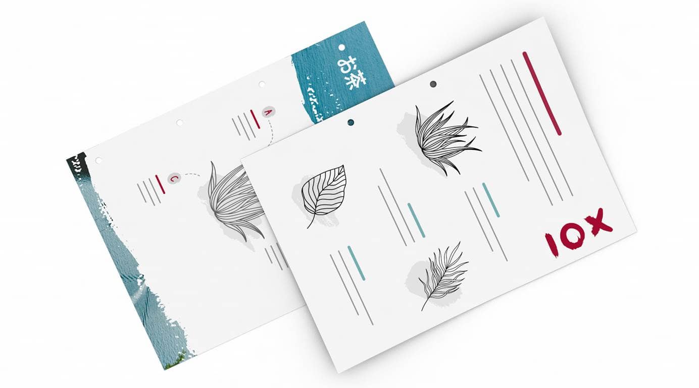 Loose leaf documents with hole punching