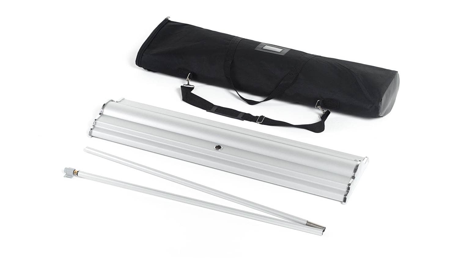 Roller banner stand comfort