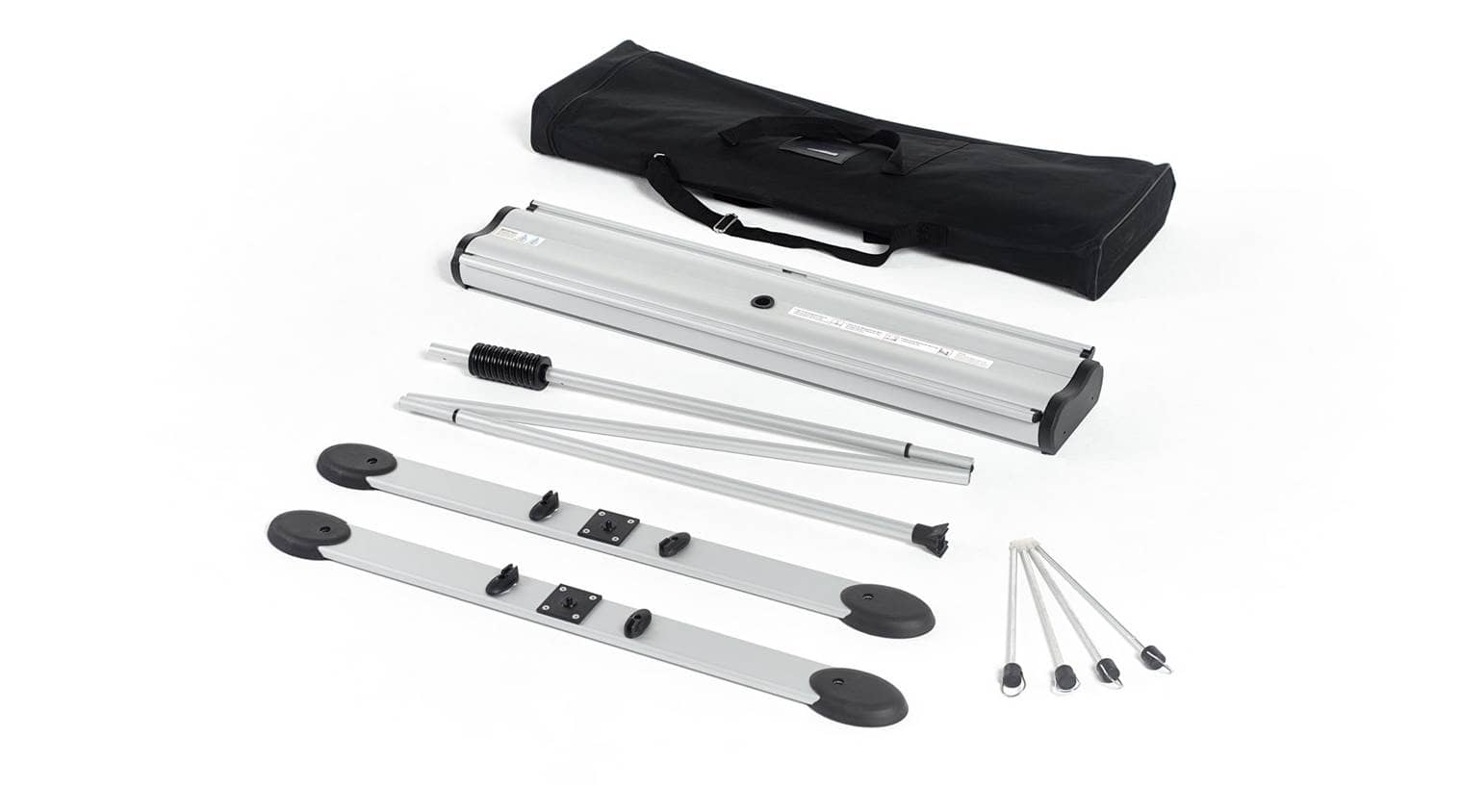 Roller banner stand outdoor