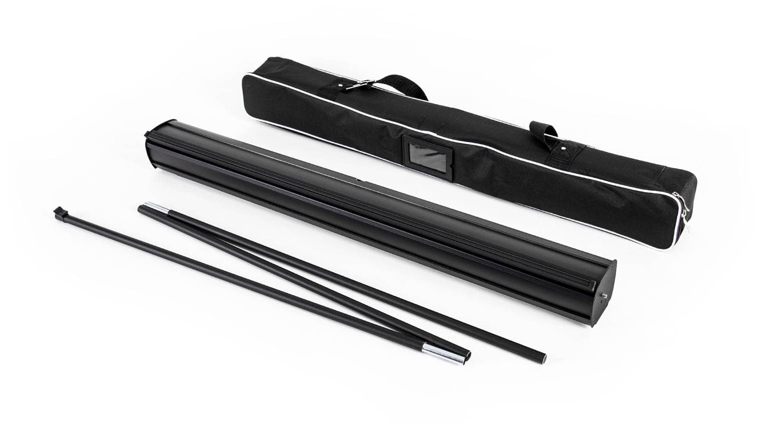 Roller banner stand classic black