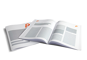 Print templates for brochures and booklets