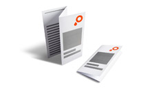 Folded leaflets printing